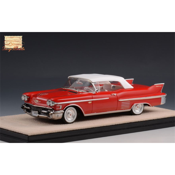 Cadillac Series 62 Convertible Closed Top Red 1958