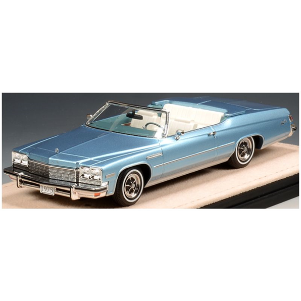 Buick LeSabre Custom Blue Haze Metallic Convertible Open Roof 1975