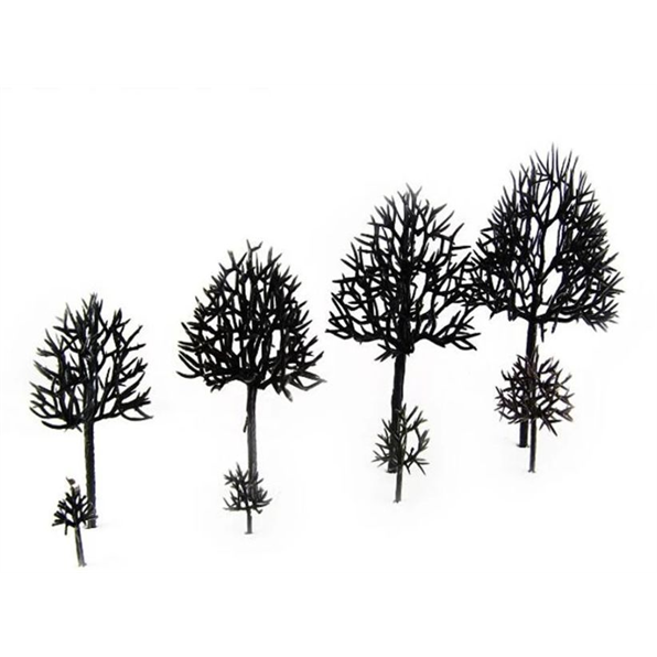 Plastic Tree Armatures 5's Black 3cm