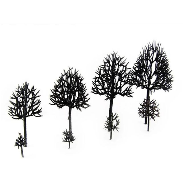 Plastic Tree Armatures 5's Black 4cm