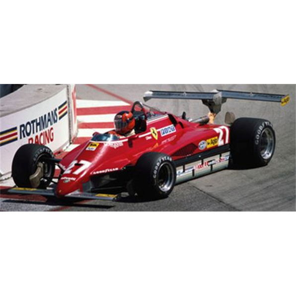 Ferrari 126C2 1982 #27 Gilles Villeneuve USA GP Ovest Long Beach 1982 w/Driver