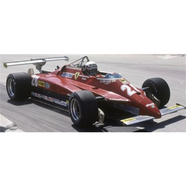 Ferrari 126C2 1982 #28 Didier Pironi USA GP Ovest Long Beach 1982 w/Driver