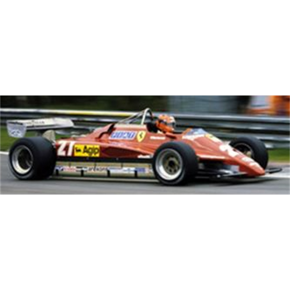 Ferrari 126C2 1982 #27 Gilles Villeneuve Belgian GP Zolder 1982 w/Driver