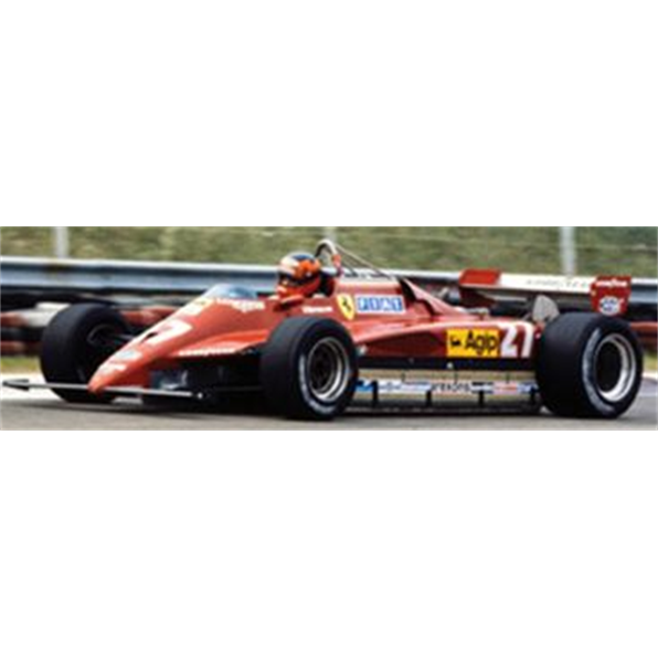 Ferrari 126C2 1982 #27 Gilles Villeneuve 2nd San Marino GP 1982 w/Driver