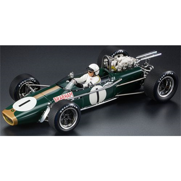 Brabham BT24 #1 J.Brabham 2nd Mexico GP 1967 w/Figurine
