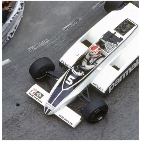 Brabham BT49C (1981) #1 Nelson Piquet Pole Monaco GP 1981 w/Driver