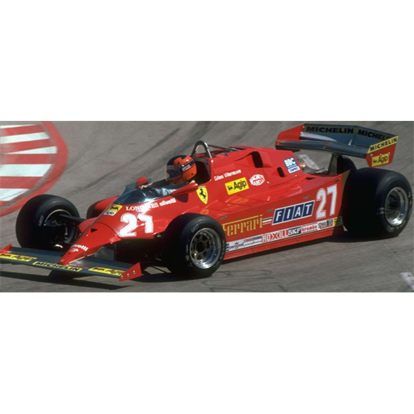 Ferrari 126 CX 1981 #27 Gilles Villeneuve U.S Grand Prix Long Beach 1981 w/Driver