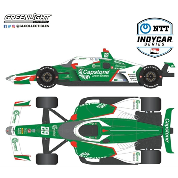 NTT Indycar Series 2021 #29 J.Hinchcliffe/ A.Steinbrenner Autosport Capstone Turbine