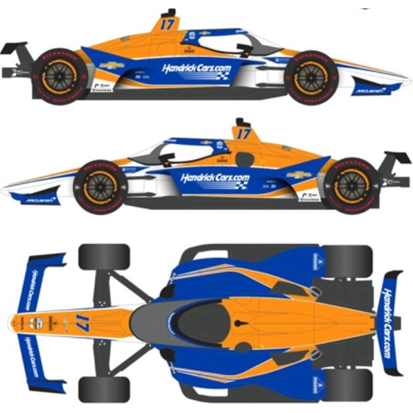 NTT Indycar Series 2024 #17 K.Larson Hendrickcars.com Arrow McLaren