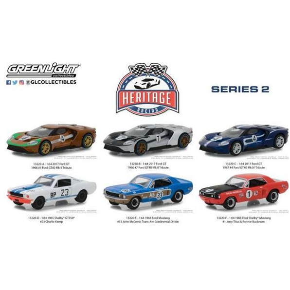 Ford Racing Heritage Series 2 assortment o f 12
