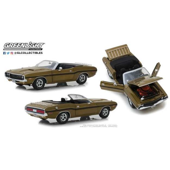 Dodge Challenger R/T Convertible with Lugg age Rack gold poly 1970