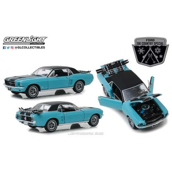 Ford Mustang Ski Country Special winter pa rk turquoise 1967
