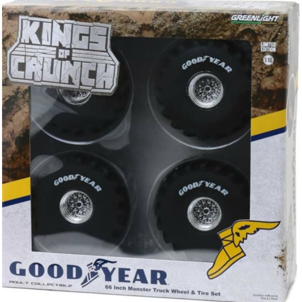 Monster Truck Goodyear 66-Inch Wheel and Tyre Set