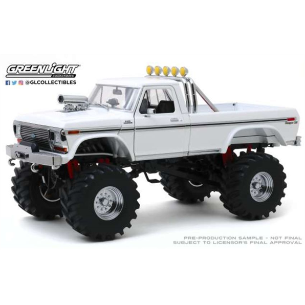 Kings Of Crunch 1979 Ford F-250 Monster Truck White With 48-Inch Tires
