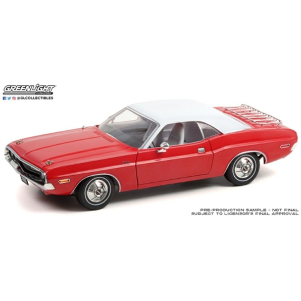 Dodge Challenger 1970 The Challenger Deputy Bright Red w/White Roof