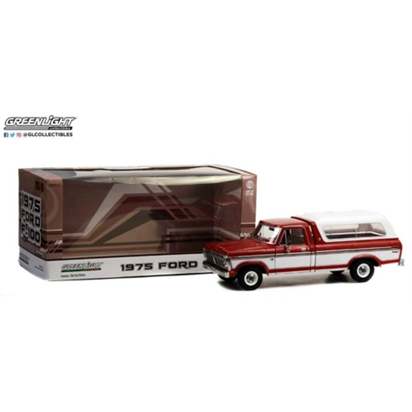 Ford F-100 1975 Candy Apple Red/White Bodyside Accent Panel and Deluxe Box Cover