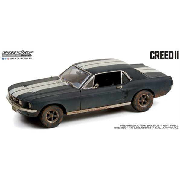 Ford Mustang Coupe 1967 Creed II 2018 Adonis Creed Matte Black/White Weathered