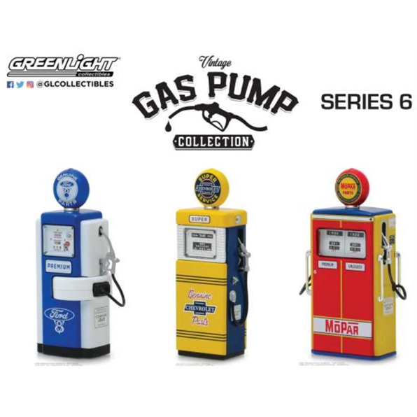 Vintage Gas Pumps Series 6 (Set of 6pcs)