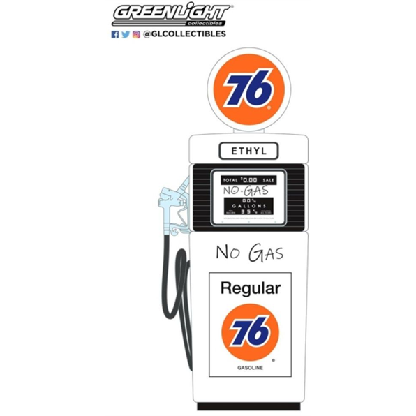 Wayne 505 Gas Pump Union 76 Regular Gasoline No Gas 1951 Vintage Gas Pumps