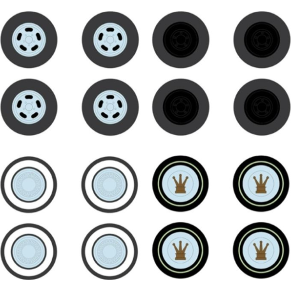 Wheel and Tyre Packs Series 8 Hollywood Icons #2