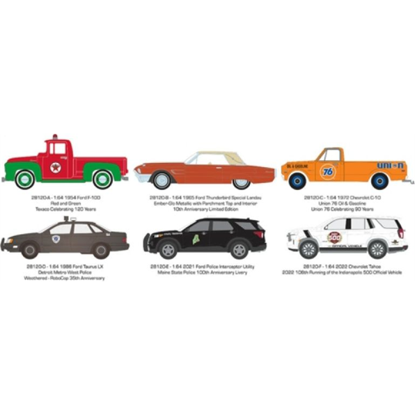 Anniversary Collection Series 15 (6 Vehicle Set) 12pcs Asst