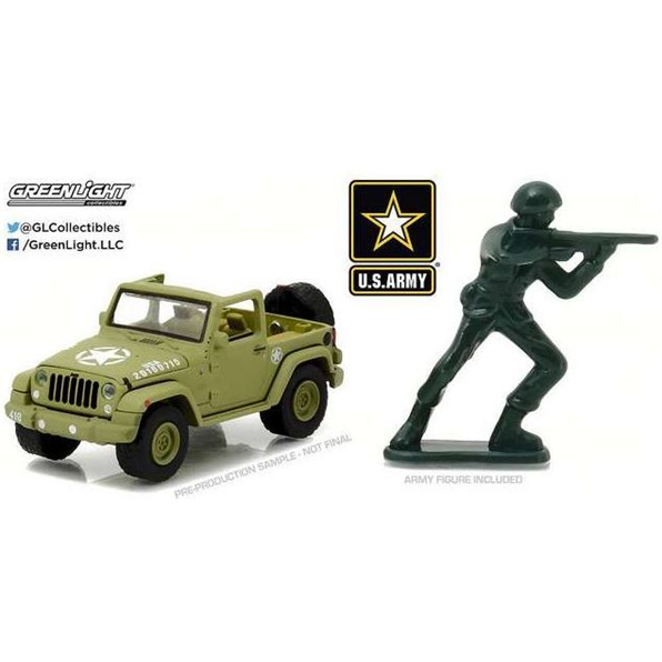 Jeep Wrangler US Army with US Army Soldier Figure 2016