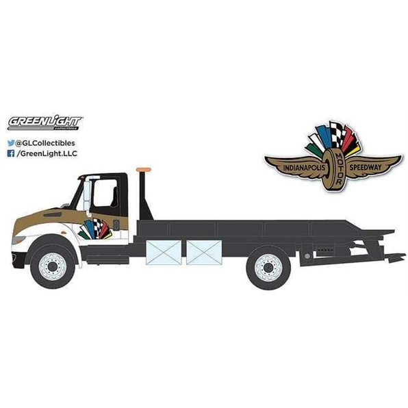 International Durastar 4400 Indianapolis M otor Speedway Wheel Wings and Flag Flatbed T