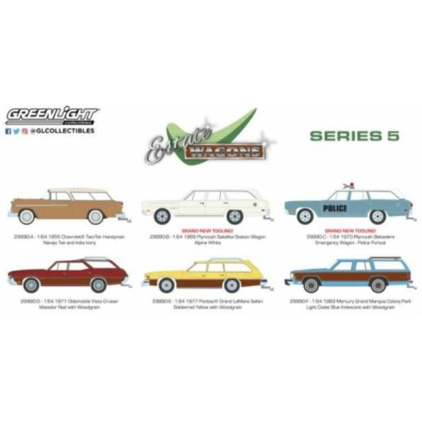 Estate Wagons Series 5 (6-Car Set) 12Pcs Asst