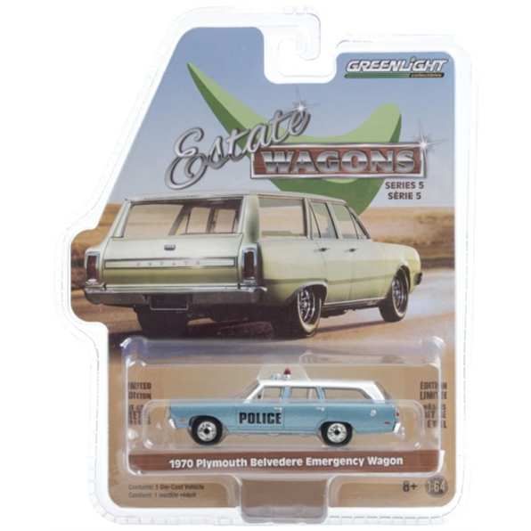 Estate Wagons Series 5 1970 Plymouth Belvedere Emergency Wagon Police Pursuit