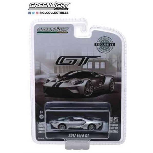 Ford GT NO. 48 of 250 Produced Hobby Exclu sive ingot silver with black stripes 2017