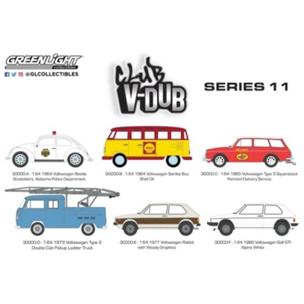 Club Vee-Dub Series 11 (6 Car Set) 12pcs Carton