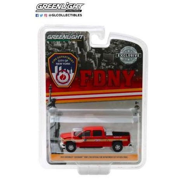 Chevrolet Silverado FDNY The Official Fire Department City of New York red 2015