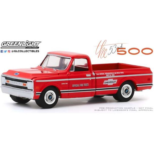 Chevrolet C-10 53Rd Annual Indy 500 Mile Race Official Fire Truck 1969