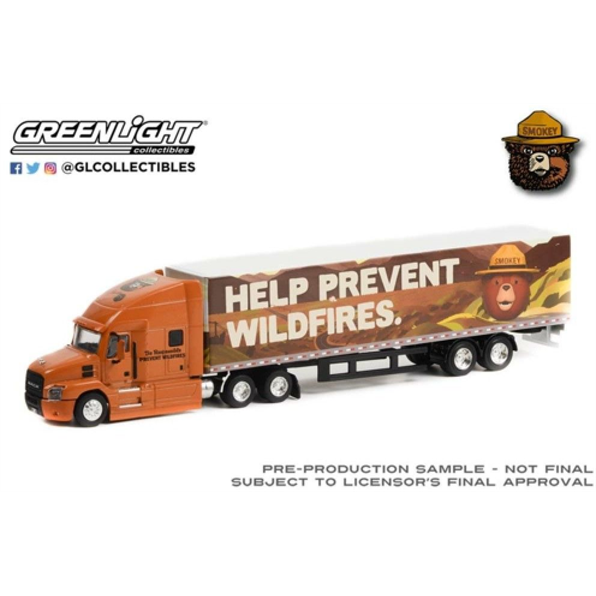 Mack Anthem 18 Wheeler Tractor Trailer Smokey Bear Only You Can Prevent Wildfires