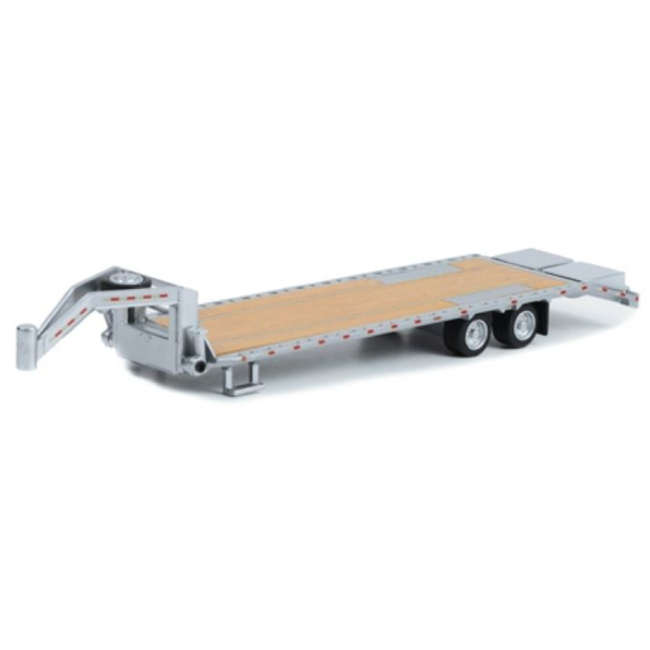 Gooseneck Trailer Primer Grey w/Red and White Conspicuity Stripes