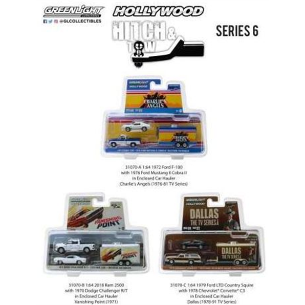 Hollywood Hitch and Tow Series 6 Mix Box wit h 6pcs