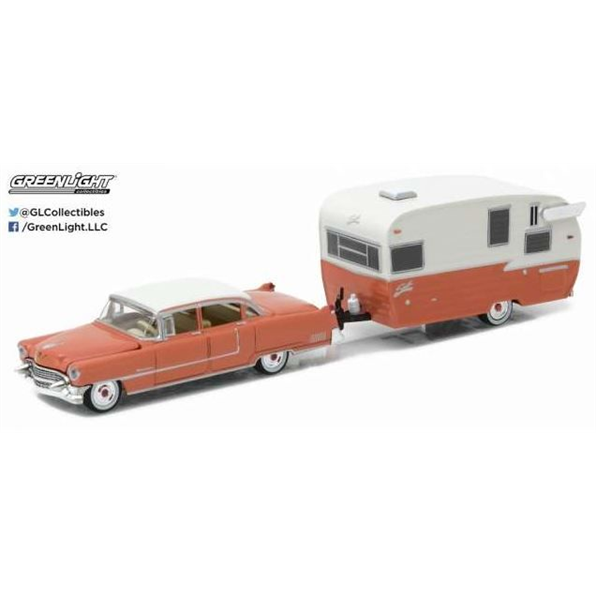 Cadillac Fleetwood Series 60 Special and S hasta 15' Airflyte Hitch and tow Series 9