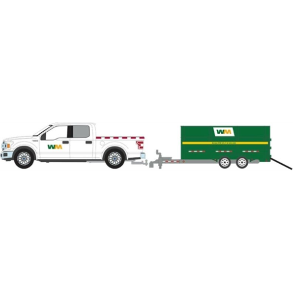 Ford F-150 Supercrew 2018 Waste Management w/Double-Axle Dump Trailer