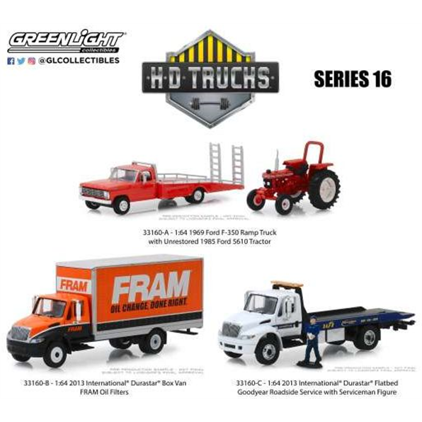 H.D. Truck series 16. Assortment of 6
