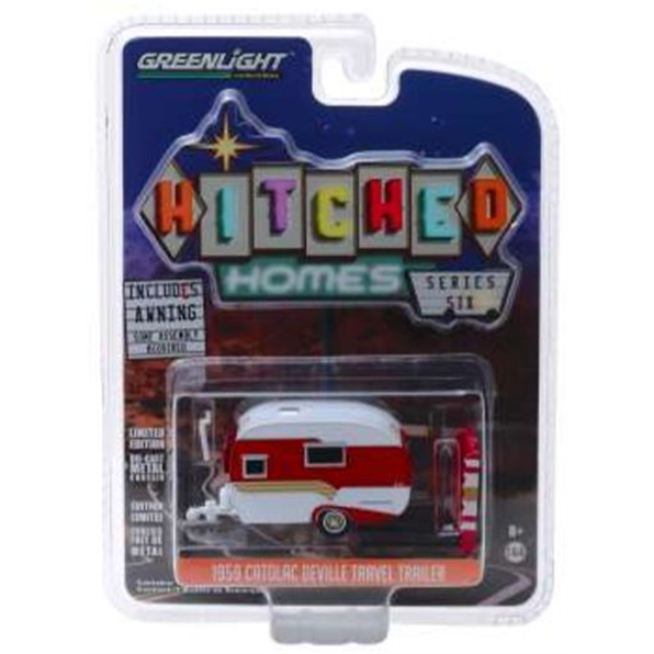 Catolac DeVille Travel Trailer 1959 'Hitched Homes series 6' White/Red