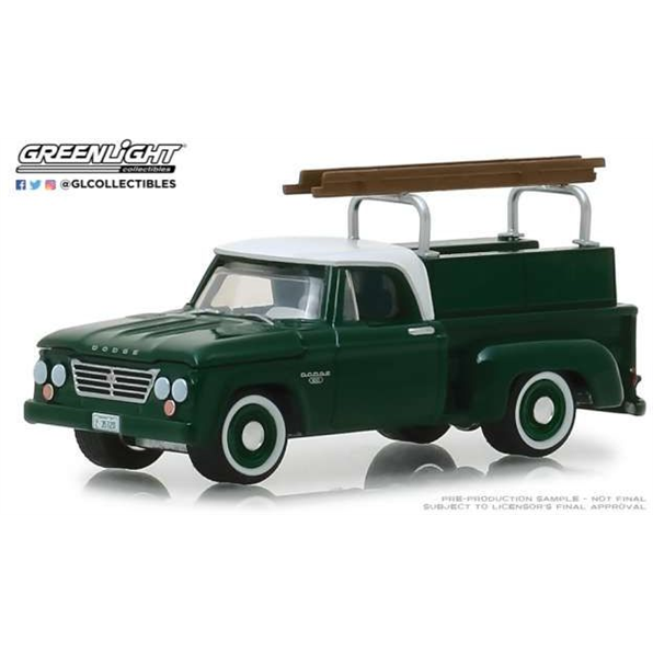 Dodge D-100 with Ladder Rack Blue Collar C ollection Series 5 green 1963