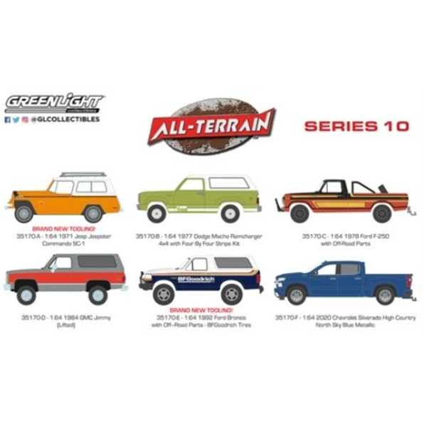 All Terrain Series 10 (6 Car Set) 12pcs
