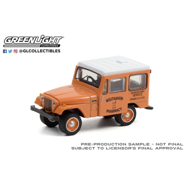 Jeep DJ-5 1974 Westhaven Pharmacy 24hr Delivery Service Blue Collar Collection