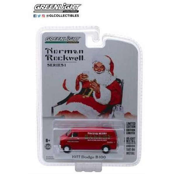Dodge B 100 Van Norman Rockwell Delivery V ehicles Series 1 red 1977