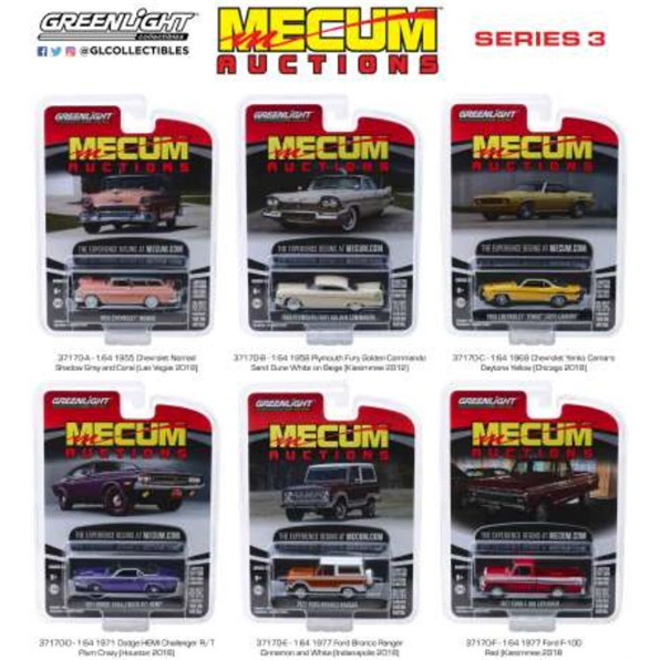 Mecum Auctions Collector Cars Series 3 (Assortment of 12)