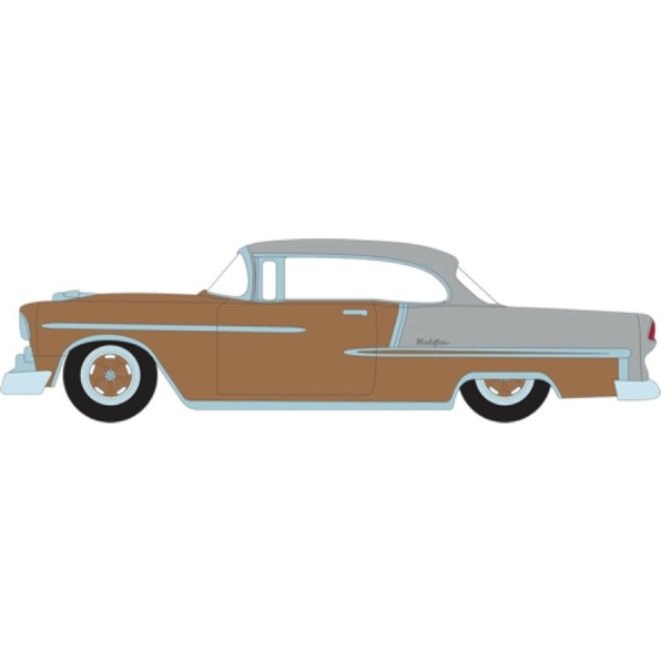 Chevrolet Bel Air Custom Coupe 1955 (LOT 1275.1) Rose Gold and Silver