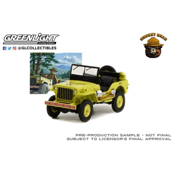 Willys MB Jeep Help Smokey Prevent Forest Fires 1942 Smokey Bear Series 1