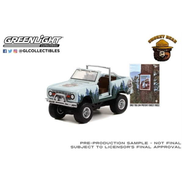 Ford Bronco (Doors Removed) Only You Can Prevent Forest Fires 1967 Smokey Bear