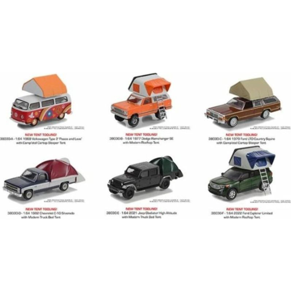 The Great Outdoor Series (6 Car Set) 12pcs Asst
