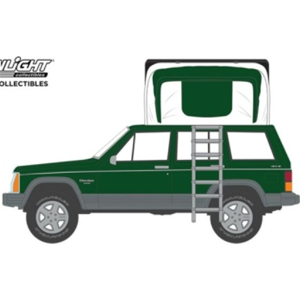 Jeep Cherokee Laredo 1992 Hunter Green Metallic w/Modern Rooftop Tent